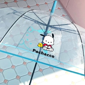 15000 산리오 캐릭터 포차코 빅빼꼼 어린이 투명 자동 우산